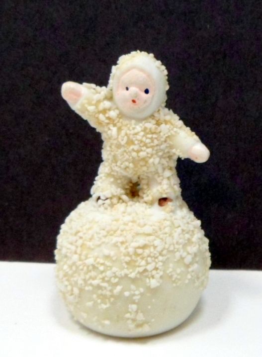 Vintage Bisque Snow Baby Snowball Figurine Japan Vintage Bisque Snow Baby Snowball Figurine Japan