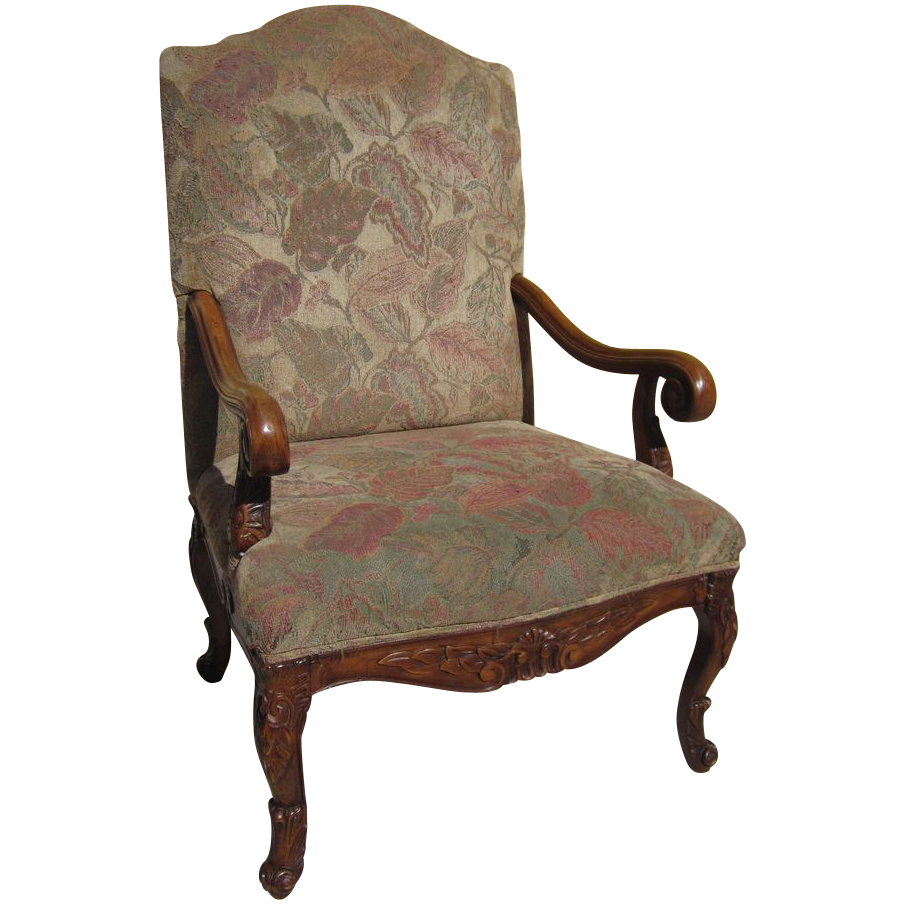 Vintage Carved High Back Armchair Fire Side Chair! Vintage Carved High Back Armchair Fire Side Chair!