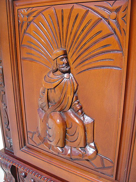 Antique Furniture Spanish Antique Carved Sideboard! Antique Furniture Spanish Antique Carved Sideboard!