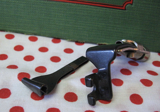 Vintage Singer Bias Cutter Gauge & Binder attachment for model 221 Vintage Singer Bias Cutter Gauge & Binder attachment for model 221