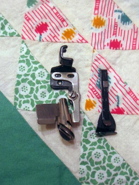 Vintage Singer Bias Cutter Gauge & Binder attachment for model 221 Vintage Singer Bias Cutter Gauge & Binder attachment for model 221