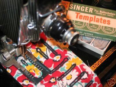 Singer 221 301 Buttonhole sewing machine attachment EXTRAS + eyelet Singer 221 301 Buttonhole sewing machine attachment EXTRAS + eyelet