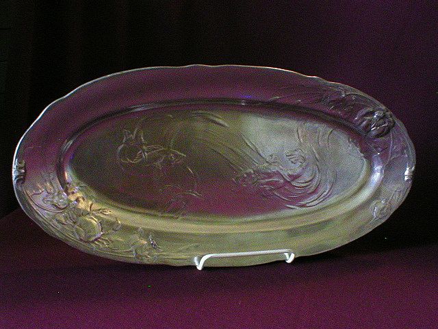 German "Kayserzinn" Pewter Art Nouveau Fish Platter German "Kayserzinn" Pewter Art Nouveau Fish Platter