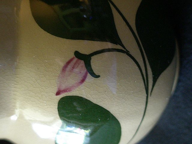 Watt Pottery "#15 - 5 Petal Star Flower" Pattern Pitcher Watt Pottery "#15 - 5 Petal Star Flower" Pattern Pitcher
