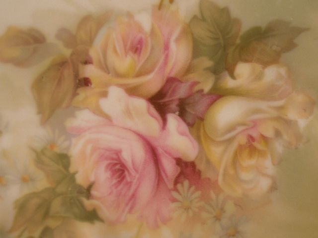Wheelock "Prussia" Transfer Design Plate w/Rose Floral Motif Wheelock "Prussia" Transfer Design Plate w/Rose Floral Motif