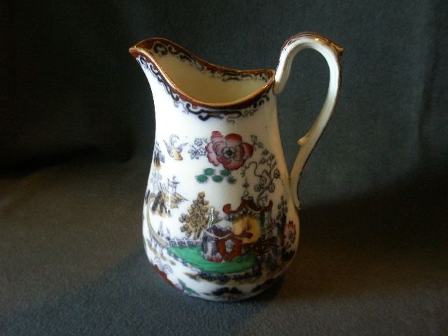 Ashworth Bros. "Coloured Willow" (Chusan) Pattern Pitcher Ashworth Bros. "Coloured Willow" (Chusan) Pattern Pitcher