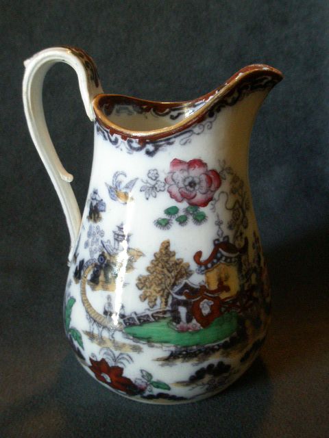 Ashworth Bros. "Coloured Willow" (Chusan) Pattern Pitcher Ashworth Bros. "Coloured Willow" (Chusan) Pattern Pitcher