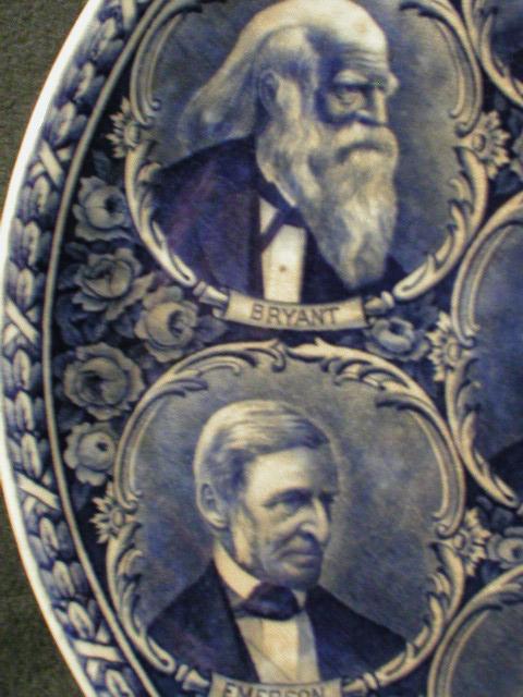 Rowland & Marsellus Blue-Transfer "American Poets" Plate Rowland & Marsellus Blue-Transfer "American Poets" Plate