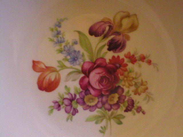 Schumann Bavaria "Empress Dresden Flowers" Round Relish Bowl Schumann Bavaria "Empress Dresden Flowers" Round Relish Bowl