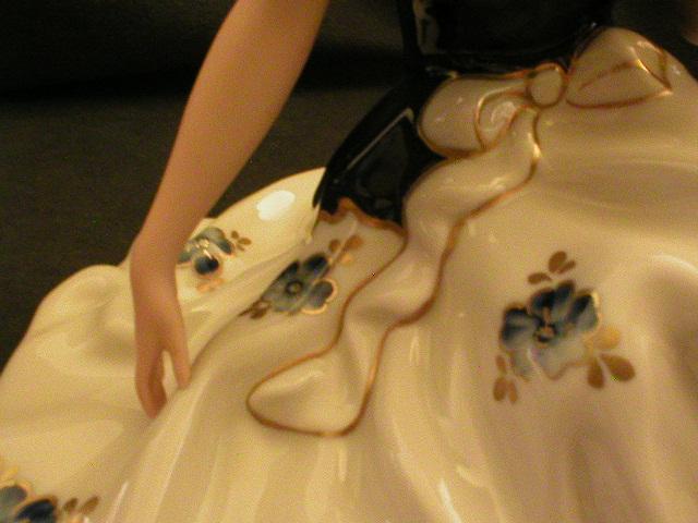 Royal Dux Figurine of Lady in Long Flowing Gown Royal Dux Figurine of Lady in Long Flowing Gown
