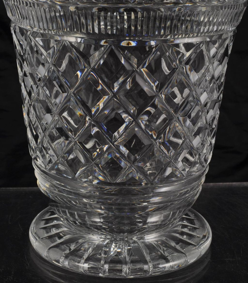 Antique Richardson Flared Cut Crystal Vase Antique Richardson Flared Cut Crystal Vase