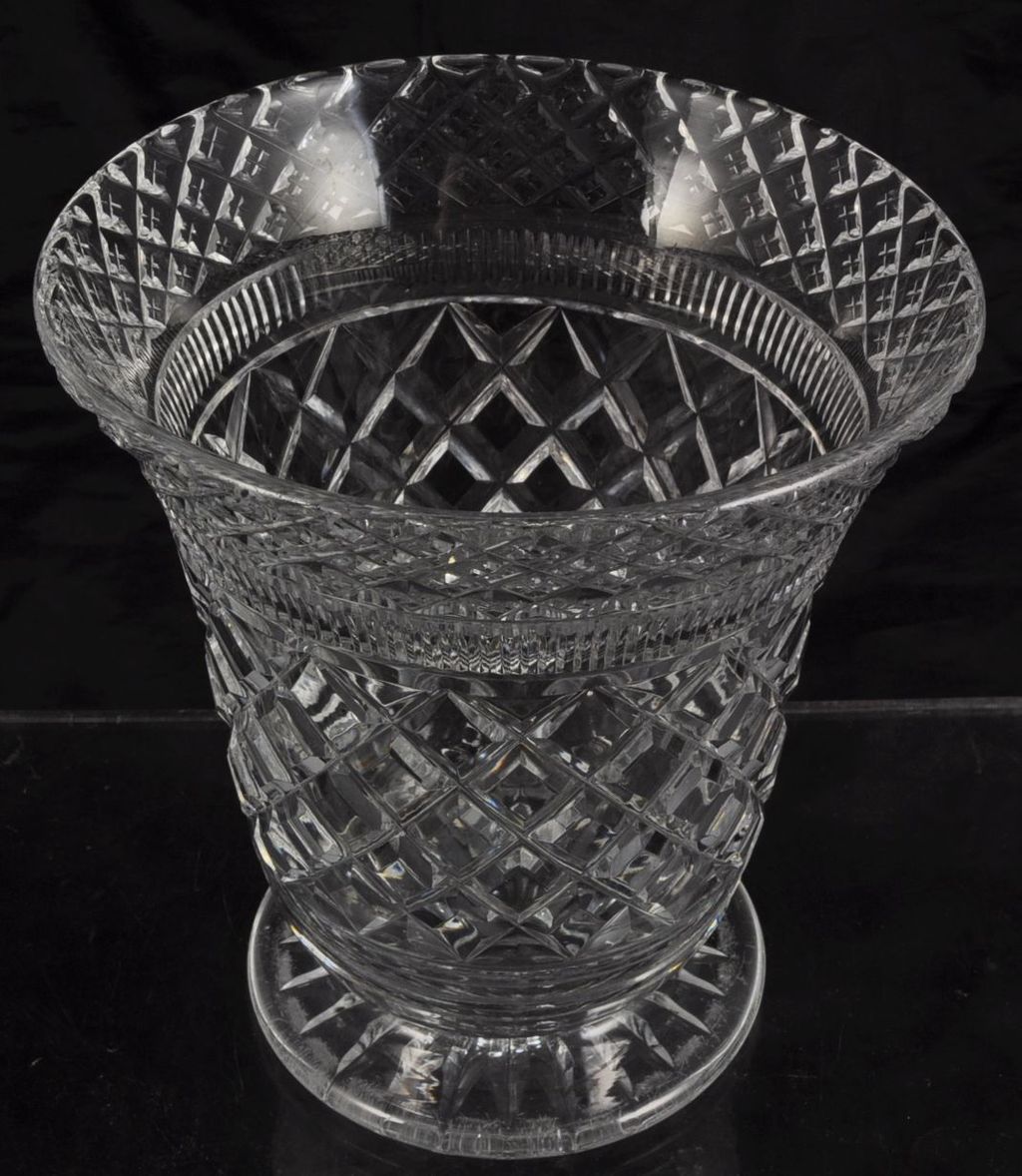 Antique Richardson Flared Cut Crystal Vase Antique Richardson Flared Cut Crystal Vase