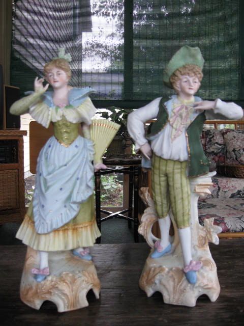 Pair of Bisque Figurines Pair of Bisque Figurines