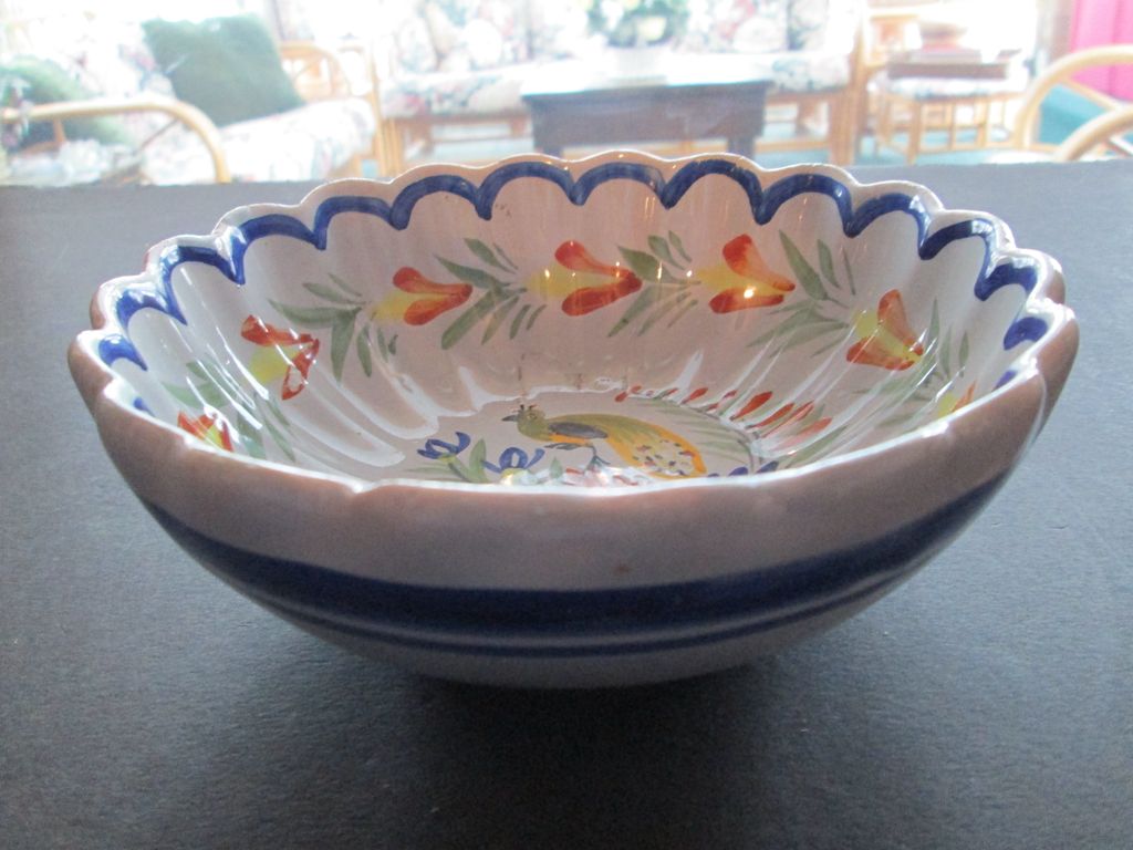 HB Quimper 6 in. Scallop Serving Bowl HB Quimper 6 in. Scallop Serving Bowl