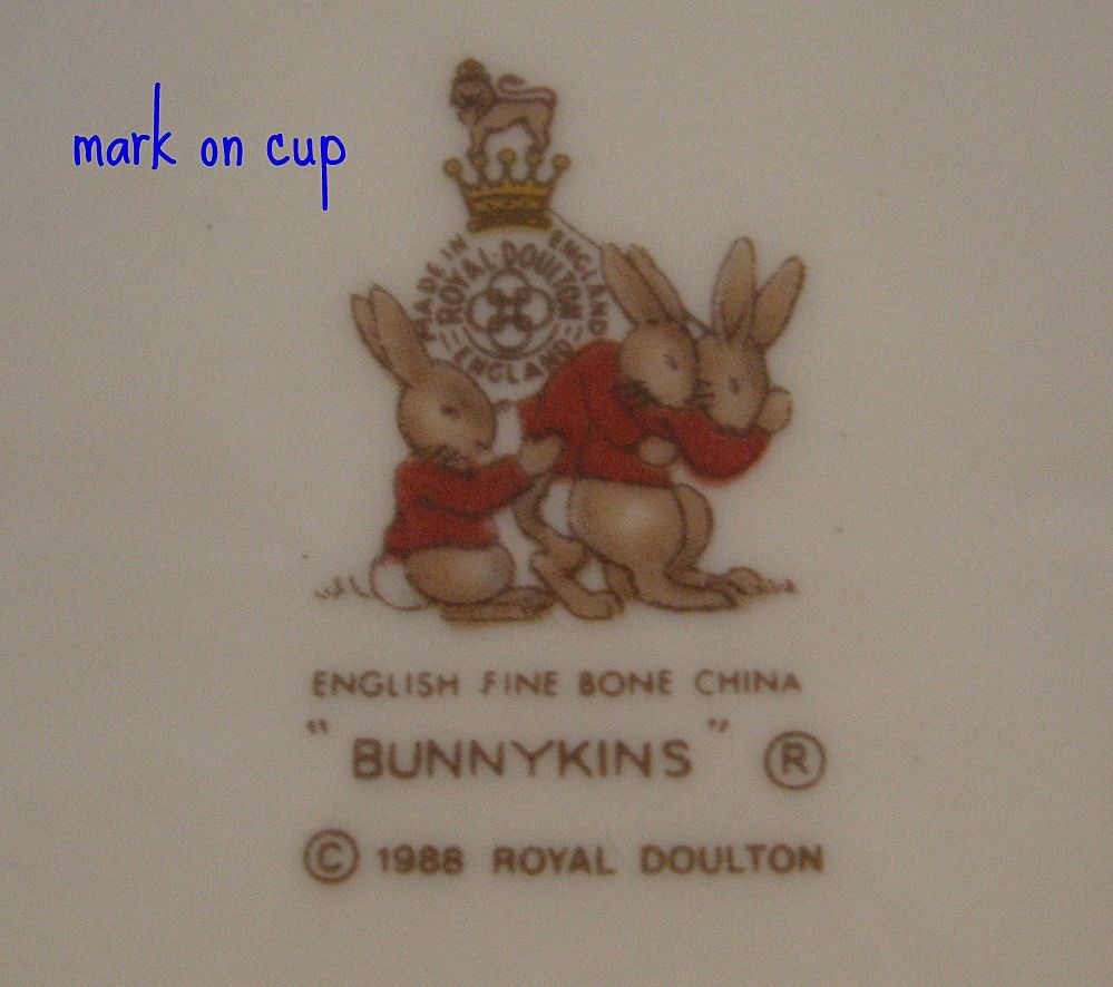 Royal Doulton Bunnykins Nursery ware Baby Bowl, Plate & Cup Royal Doulton Bunnykins Nursery ware Baby Bowl, Plate & Cup