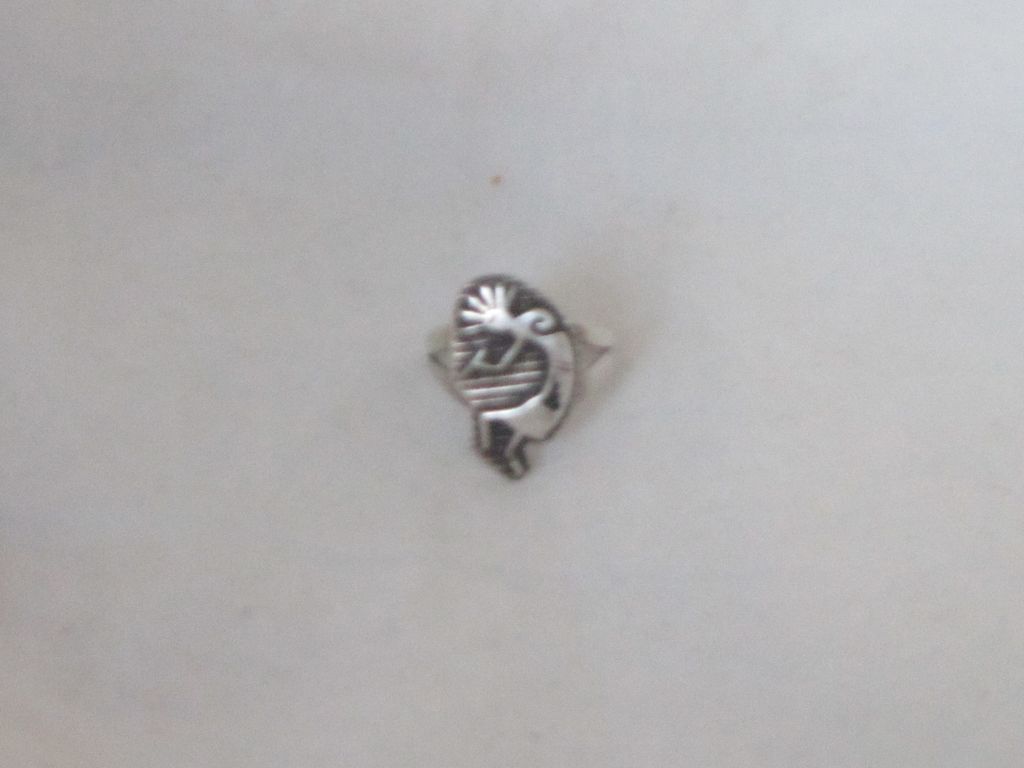 Vintage Navajo Kokopelli Sterling Silver Ring