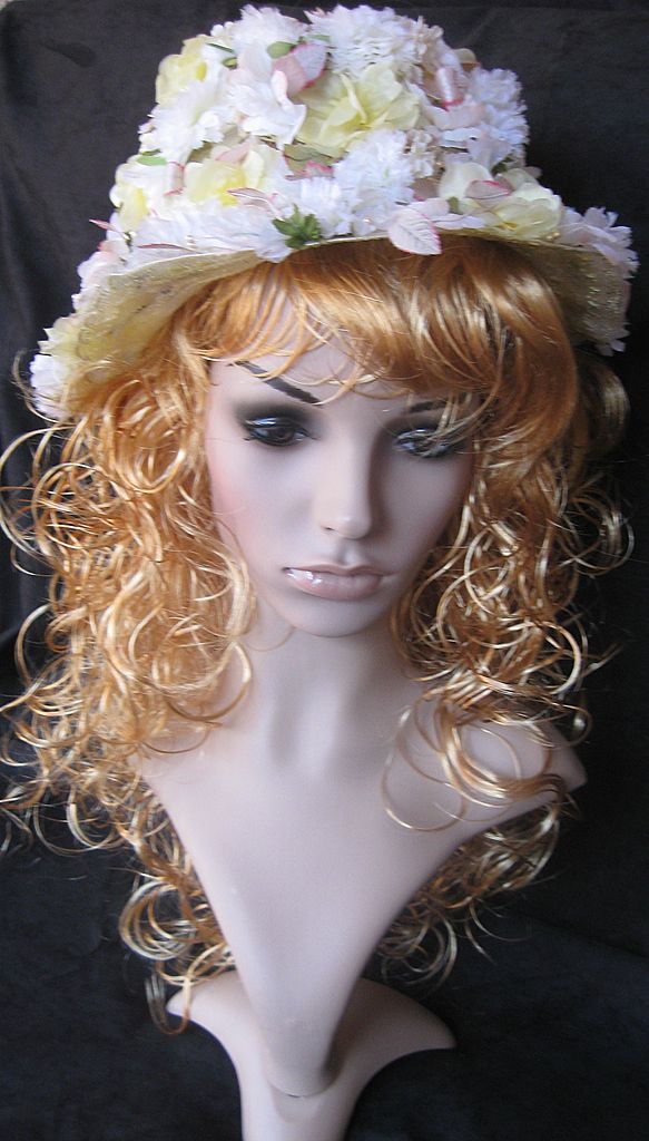 Vintage 1960's Yellow and White Floral "Edwards Original" Hat GORGEOUS! Vintage 1960's Yellow and White Floral "Edwards Original" Hat GORGEOUS!
