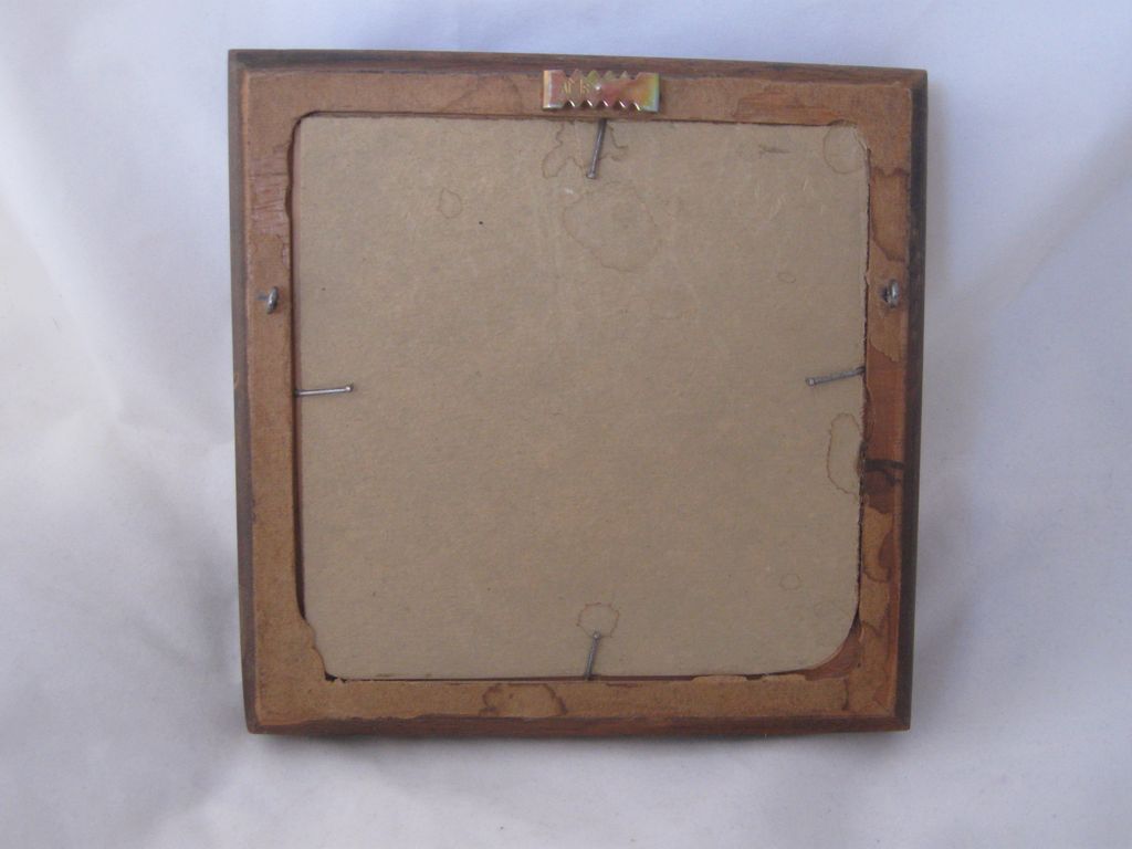 Vintage Portrait Print Wooden Frame Vintage Portrait Print Wooden Frame