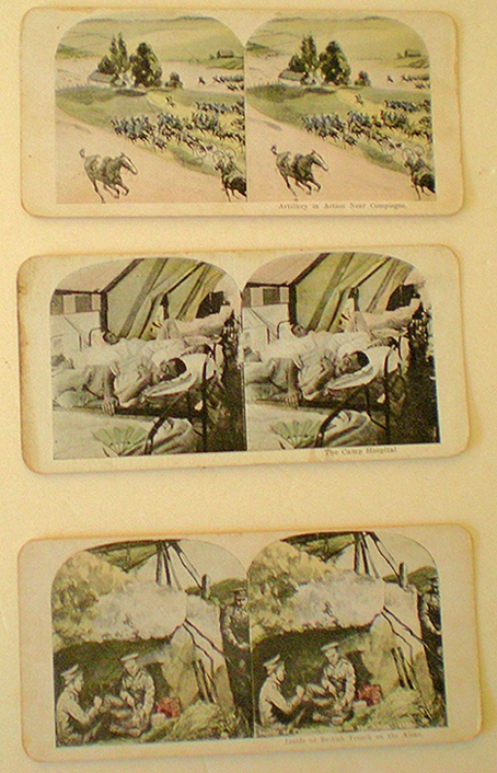 9 Stereoview Cards Including 3 War 9 Stereoview Cards Including 3 War