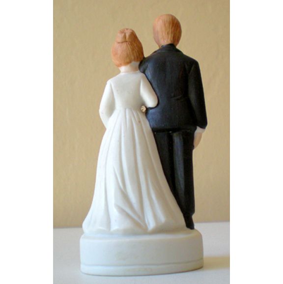 Vintage Bisque Wedding Cake Top Bride and Groom Vintage Bisque Wedding Cake Top Bride and Groom