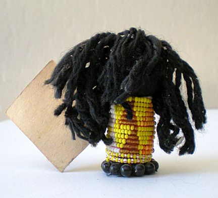 Small African Zulu Sangoma Doll Handmade Small African Zulu Sangoma Doll Handmade