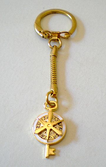 Vintage Souvenir Keyring Kyoto Japan Vintage Souvenir Keyring Kyoto Japan