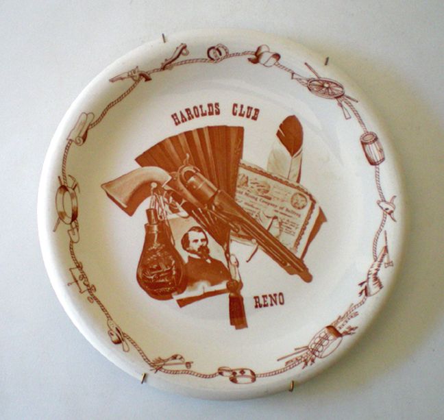 Vintage Sterling China Harold's Club Reno Plate Russel Wright Vintage Sterling China Harold's Club Reno Plate Russel Wright