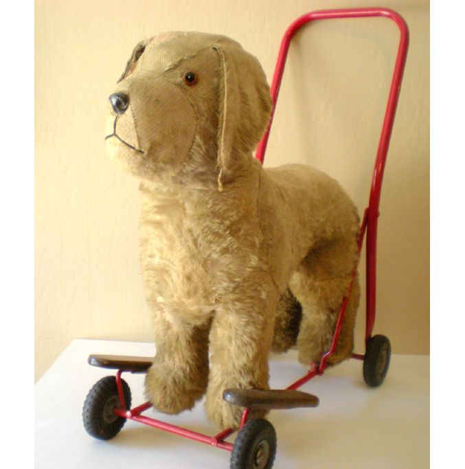 children's toy dog on lead