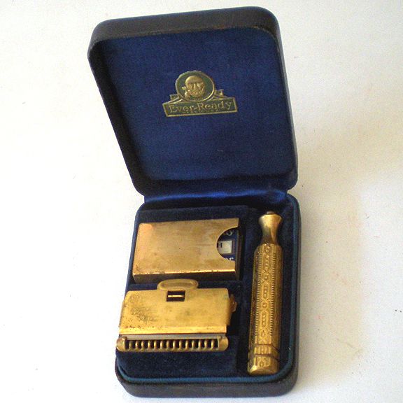 1930s Ever Ready Travel Razor In Case With Blades 1930s Ever Ready Travel Razor In Case With Blades
