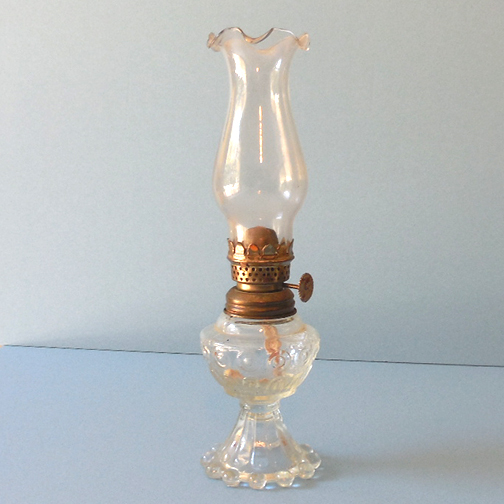 Vintage 1960s70s Miniature Oil Lamp from californiagirls on Ruby Lane