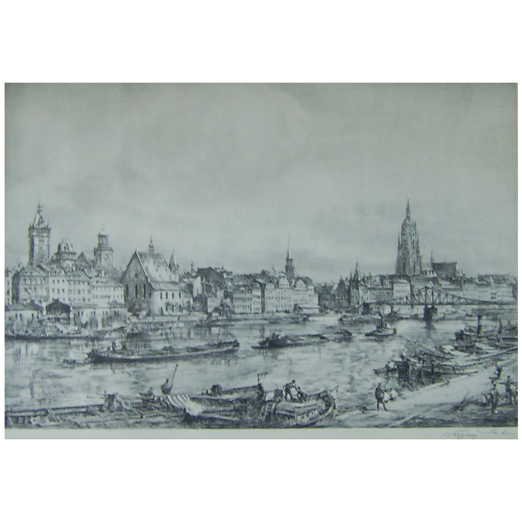 Wolfgang Tritt (1913-1983) Listed Artist Superb Etching Wolfgang Tritt (1913-1983) Listed Artist Superb Etching