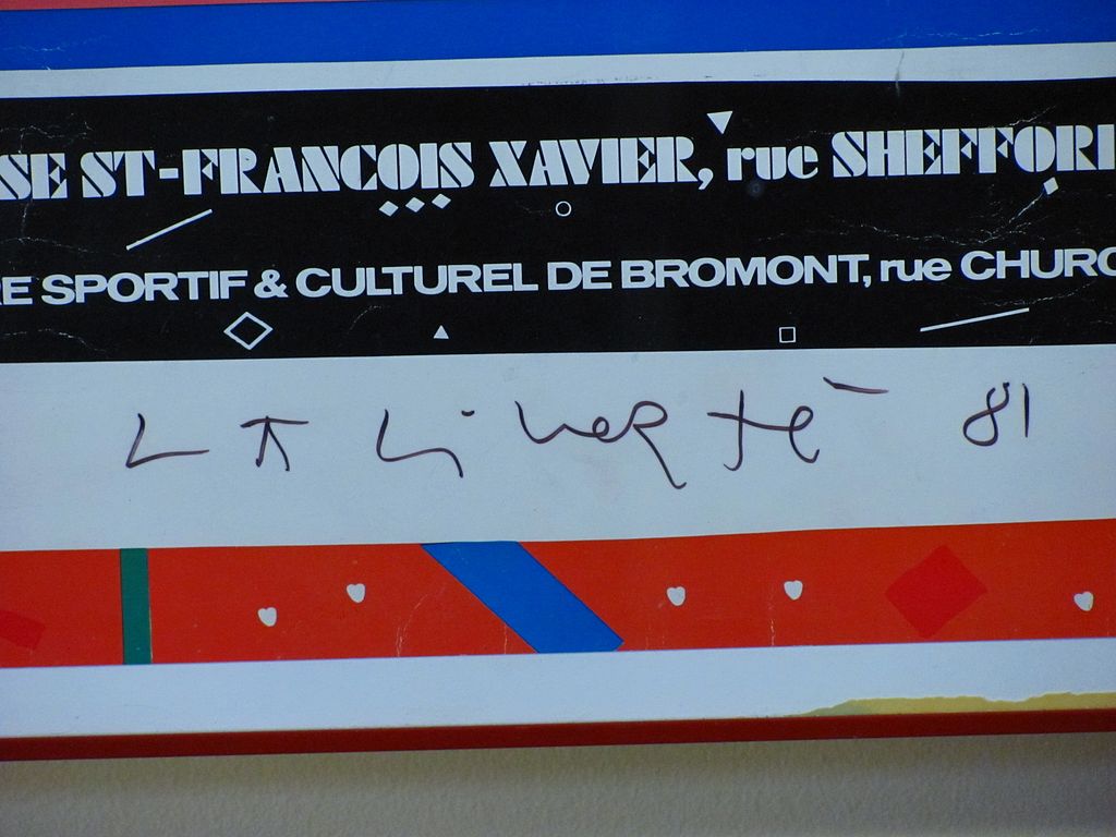 Norman Laliberte (1925-) Hand Signed Large Bromont Poster Norman Laliberte (1925-) Hand Signed Large Bromont Poster