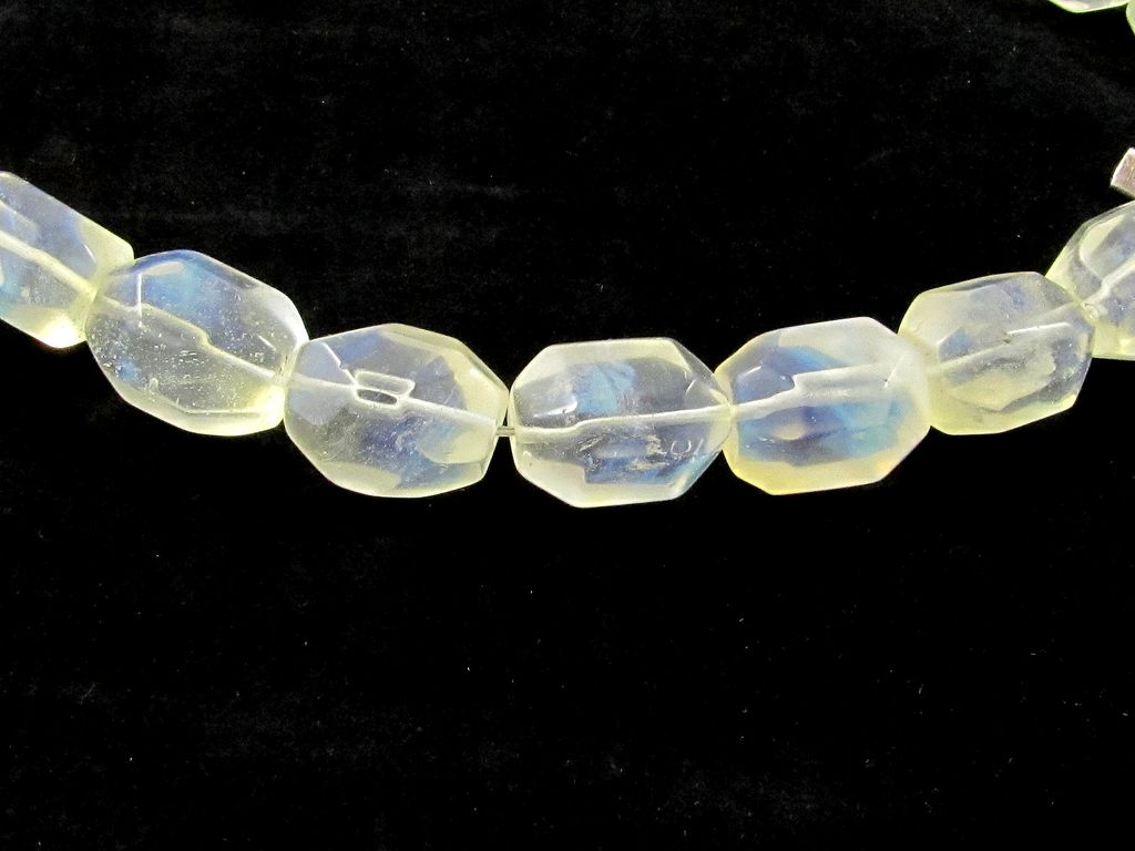 Vintage Sterling Silver Toggle Quartz Beads Choker Necklace Vintage Sterling Silver Toggle Quartz Beads Choker Necklace
