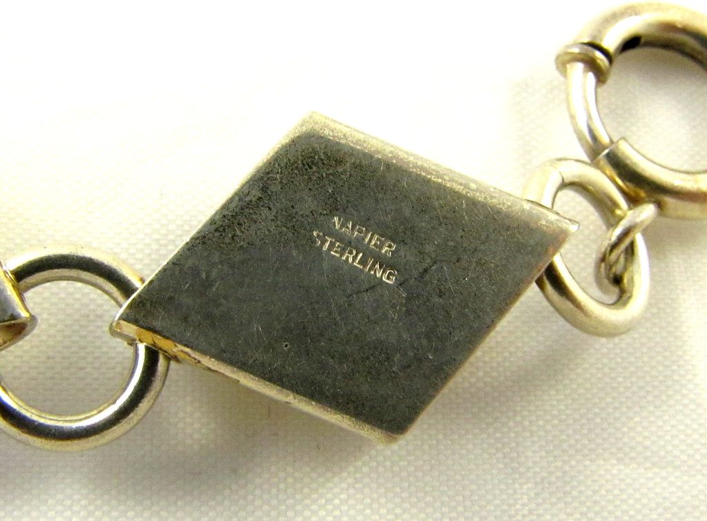 Vintage Modernist Napier Sterling Silver Bracelet Vintage Modernist Napier Sterling Silver Bracelet