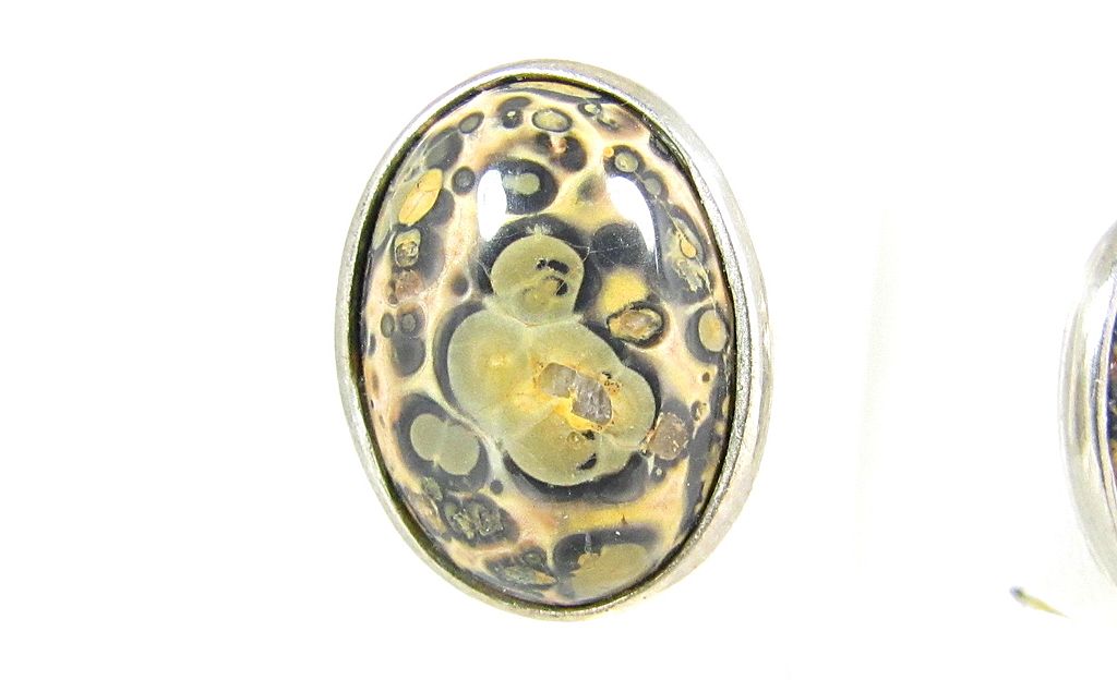 Vintage Sterling Silver & Quartz Pierced Earrings Vintage Sterling Silver & Quartz Pierced Earrings