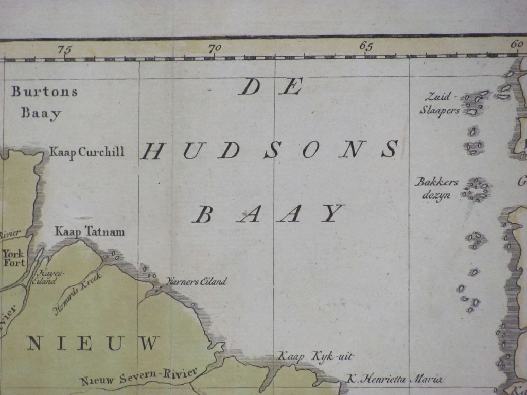 Beautiful Antique Map of Canada 1769 by Isaak Tirion Beautiful Antique Map of Canada 1769 by Isaak Tirion