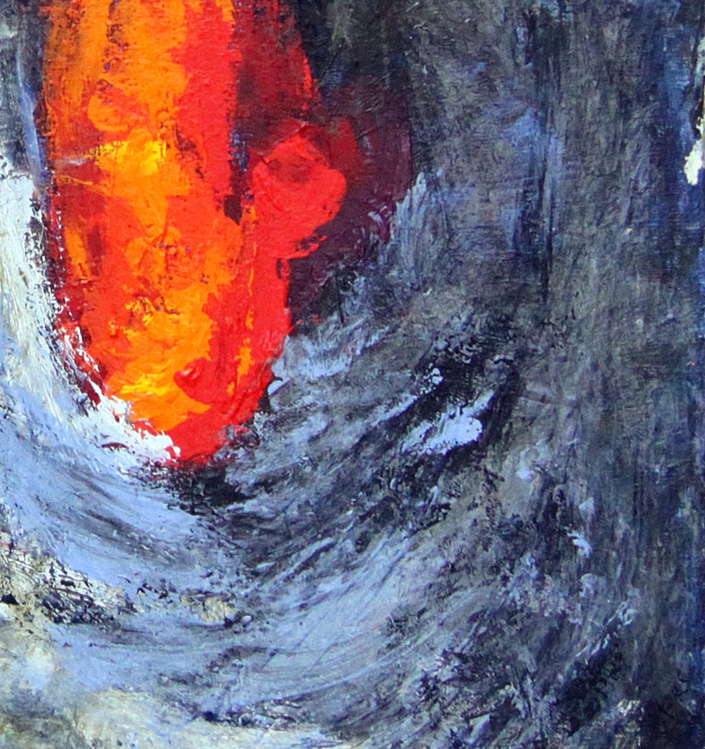 16"x16" Pond KOI Original Acrylic Painting Feng Shui Julia Trops 16"x16" Pond KOI Original Acrylic Painting Feng Shui Julia Trops