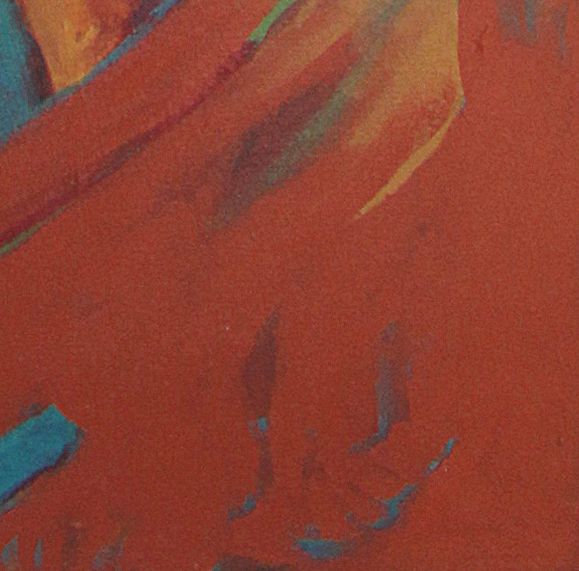 Wonderful Female Nude Earthy Expression Original Acrylic Painting Veil Wonderful Female Nude Earthy Expression Original Acrylic Painting Veil