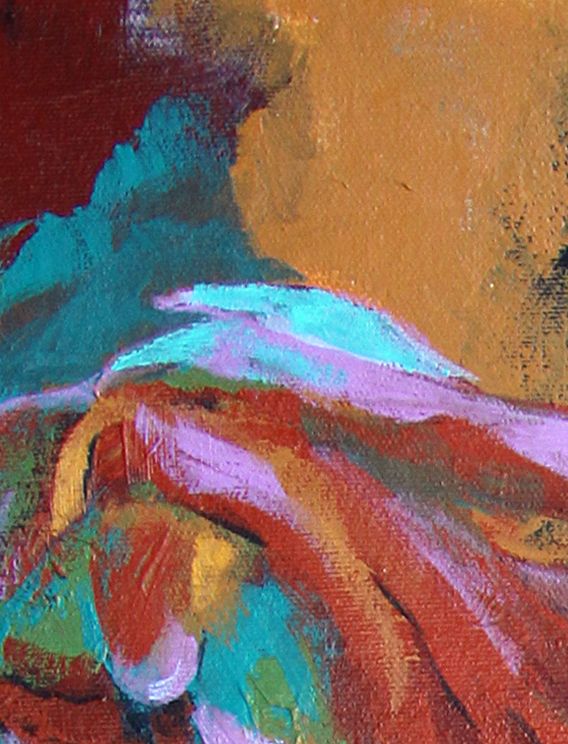 Female Nude Acrylic Painting 16"x20" Earthy Expression Female Nude Acrylic Painting 16"x20" Earthy Expression