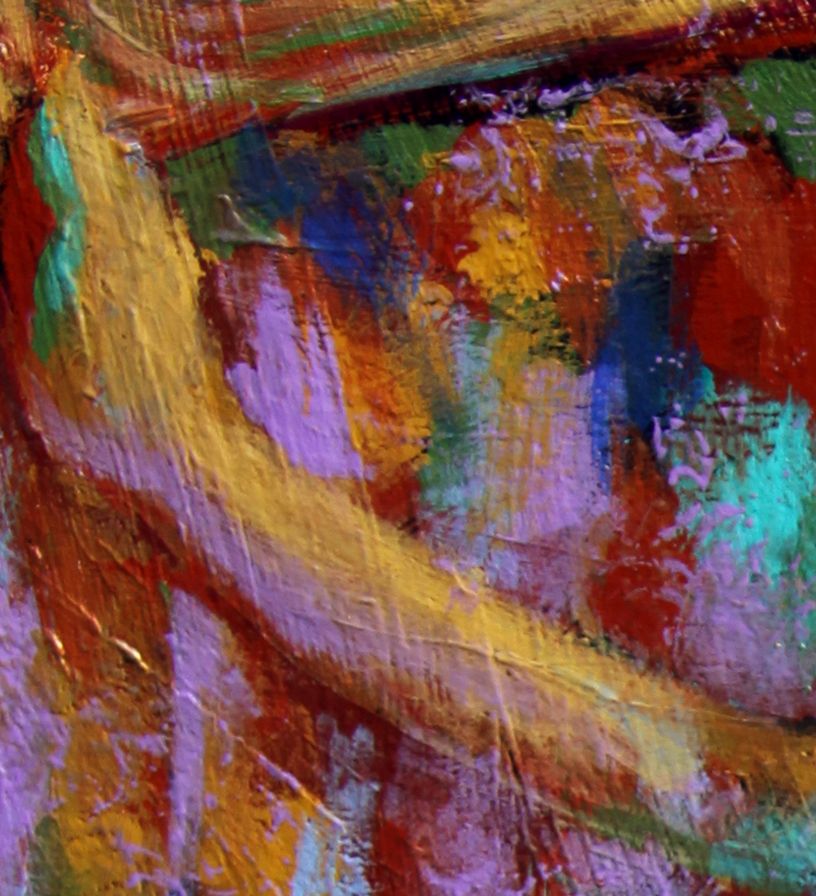 Female Nude Dancer Acrylic Painting Earthy Expressionist Trops Female Nude Dancer Acrylic Painting Earthy Expressionist Trops