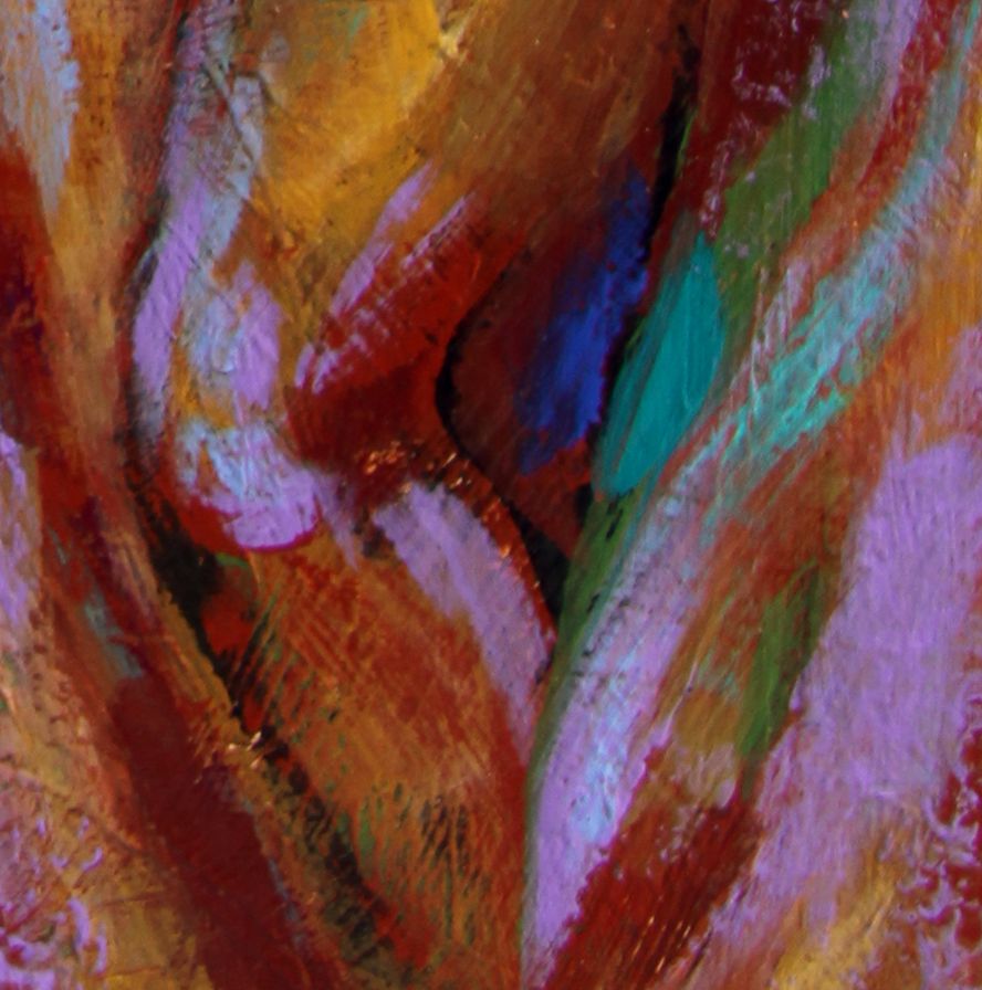 Female Nude Dancer Acrylic Painting Earthy Expressionist Trops Female Nude Dancer Acrylic Painting Earthy Expressionist Trops