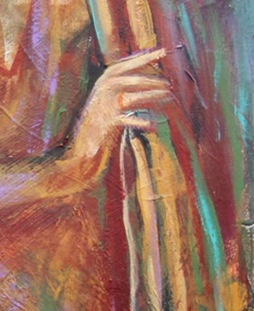 Female Dancer Acrylic Painting Earthy Expressionist Trops Female Dancer Acrylic Painting Earthy Expressionist Trops