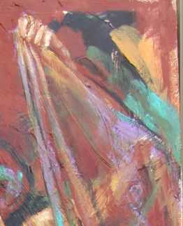 Female Dancer Acrylic Painting Earthy Expressionist Trops Female Dancer Acrylic Painting Earthy Expressionist Trops