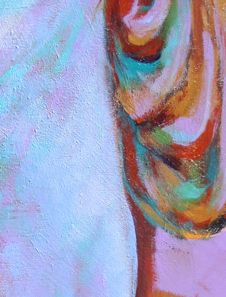 Female Dancer Lavender Acrylic Painting Earthy Expressionist Trops Female Dancer Lavender Acrylic Painting Earthy Expressionist Trops