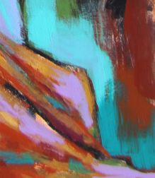 Female Dancer Lavender Acrylic Painting Earthy Expressionist Trops Female Dancer Lavender Acrylic Painting Earthy Expressionist Trops