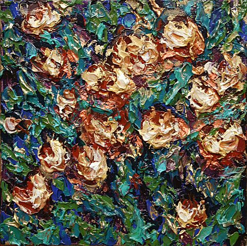 Wild Flowers Acrylic Textured Painting Framed Abstract Art Julia Trops Wild Flowers Acrylic Textured Painting Framed Abstract Art Julia Trops