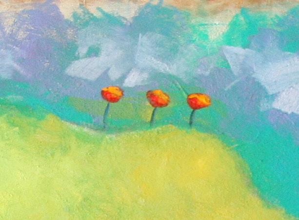 Abstract Art Landscape Mountain Tree Pond Lake Fantasy Dream Huge 4`x6` Canadian Artist Julia Trops Abstract Art Landscape Mountain Tree Pond Lake Fantasy Dream Huge 4`x6` Canadian Artist Julia Trops