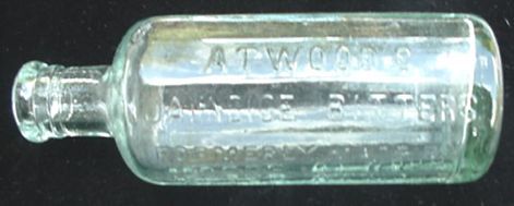 Atwood's Jaundice Bitters Bottle * Perfect Atwood's Jaundice Bitters Bottle * Perfect