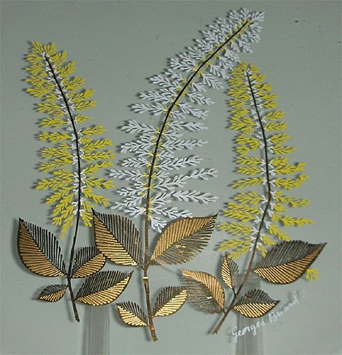 George Briard glass wheat flower serving tray George Briard glass wheat flower serving tray