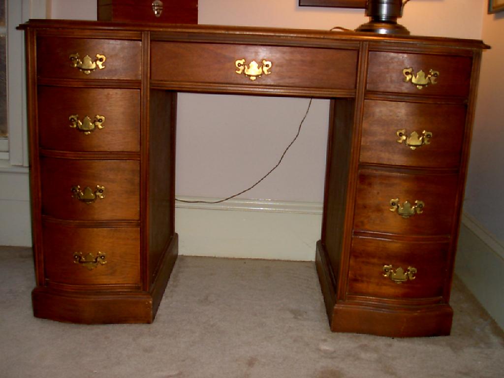 Desk Double Pedestal in Cherry Desk Double Pedestal in Cherry